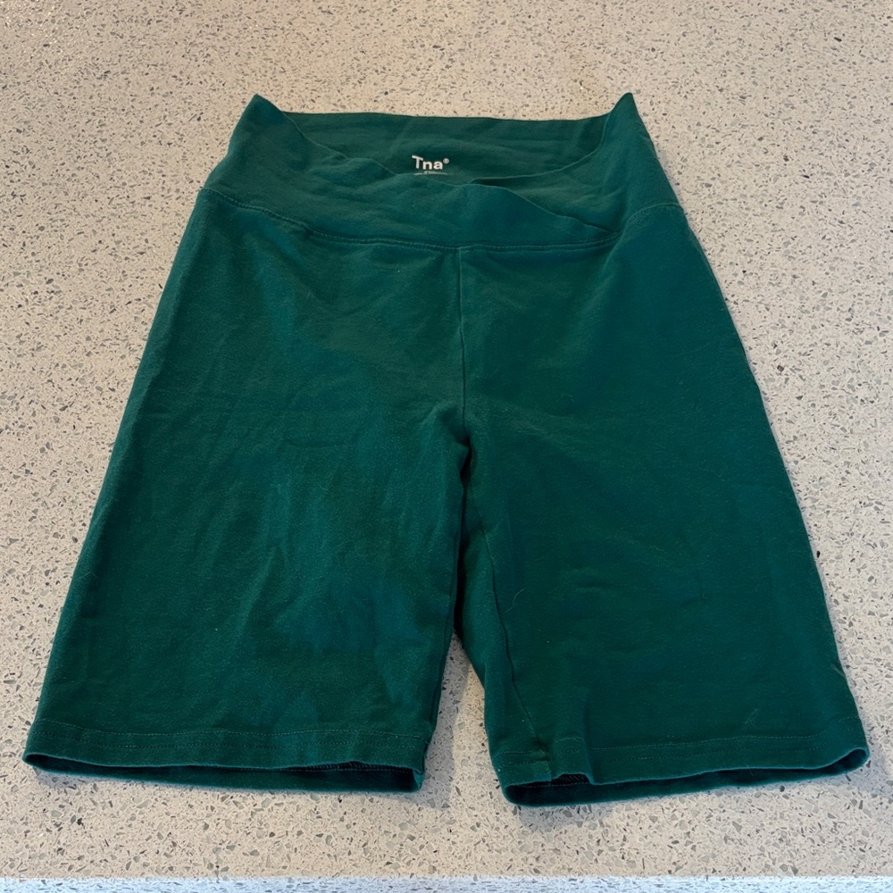 TNA Forest Green Bike Shorts